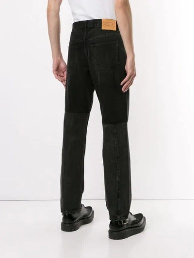 Shop Martine Rose Two-piece Jeans In Black