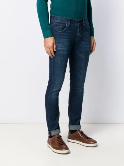 Shop Dondup 'ritchie' Skinny-jeans In 800 Blu