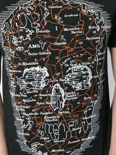 map skull T-shirt