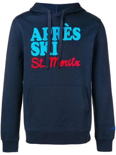 Shop Mc2 Saint Barth 'apré Ski' Hoodie - Blue