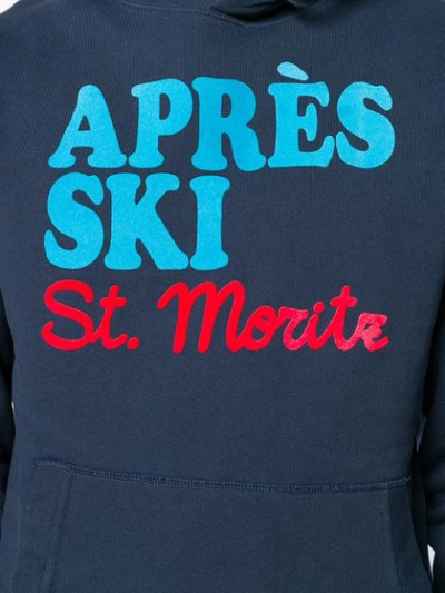 Shop Mc2 Saint Barth 'apré Ski' Hoodie - Blue