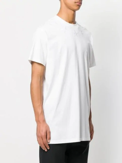 Shop Givenchy Embroidered Star Oversized T-shirt In White