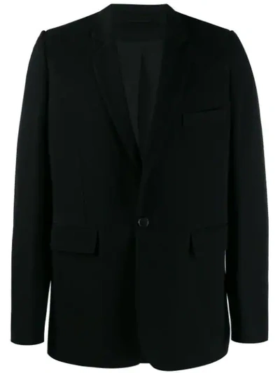 Shop Ann Demeulemeester Fitted Blazer In Black