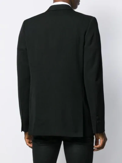 Shop Ann Demeulemeester Fitted Blazer In Black