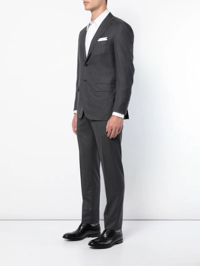 Shop Kiton Two-piece Suit In Grey