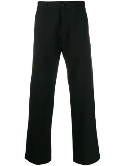 Shop Adish Tailored Embroidered Waistband Trousers In Black