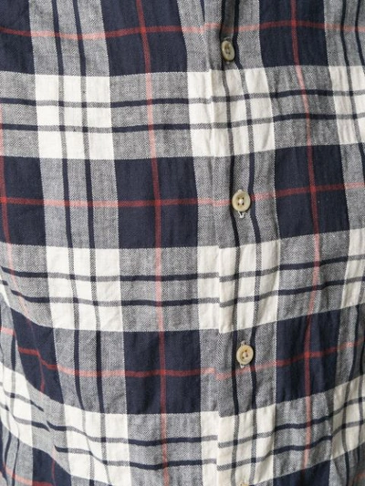 checked button shirt