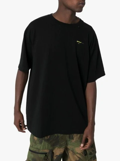 Shop Off-white Arrows Print Oversized T-shirt In Black