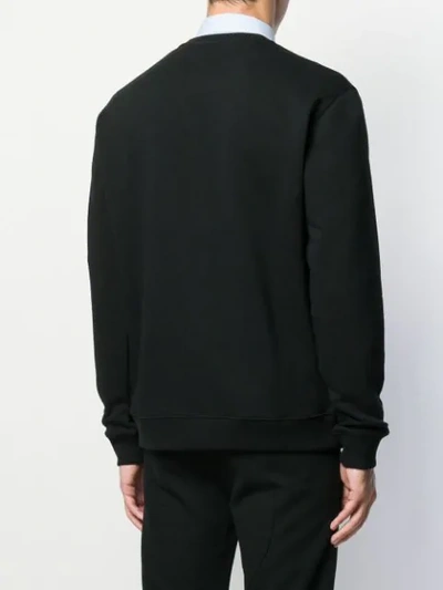 Shop Givenchy Holographic Logo Sweatshirt In 001 Black