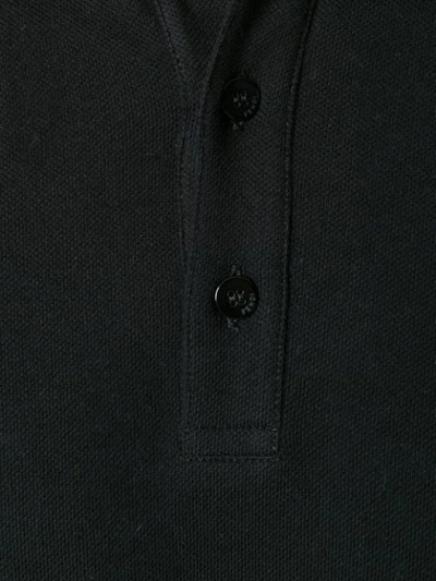 Shop Fendi Short Sleeve Polo Shirt - Black