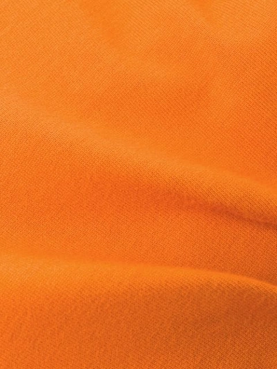 Shop Stone Island Logo Embroidered Sweatshirt In V0032 Orange