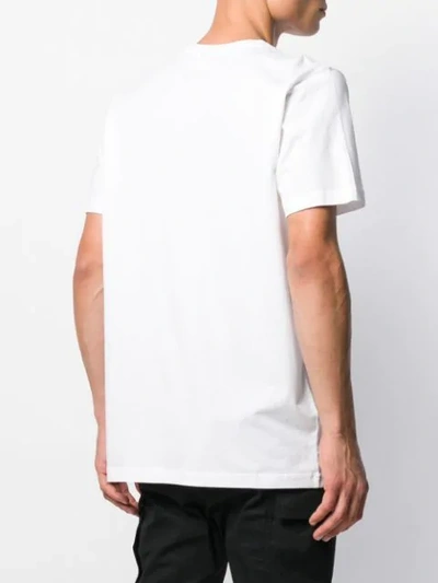 Shop Sss World Corp Printed Cotton T-shirt In White