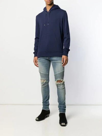 Balmain Litght Vintage Slim Fit Jeans In Blue