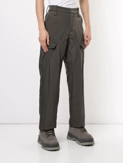 Shop Affix Loose Fit Cargo Pants In Black