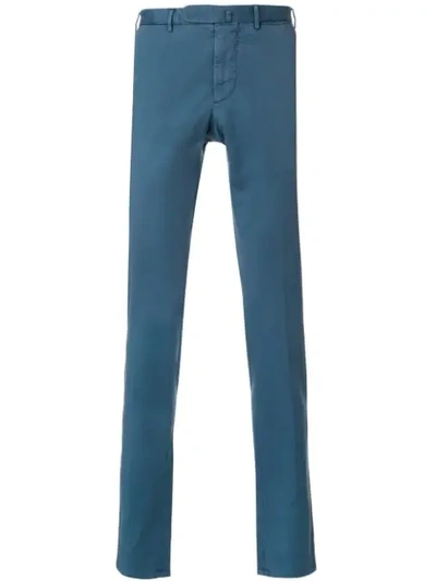 Shop Biagio Santaniello Slim Fit Trousers - Blue