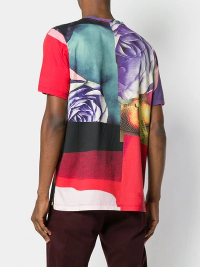 Shop Paul Smith Rose Collage Print T In Multicolour