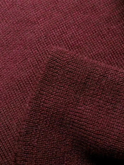 Shop Maison Margiela Fine Knit Cardigan In Red
