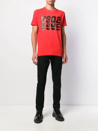 Shop Dsquared2 Dsq2 T-shirt In Red