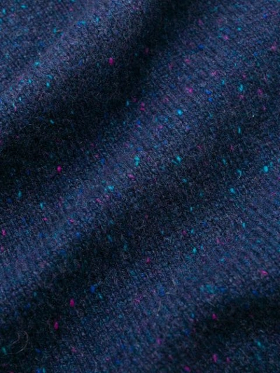 Shop Malo Rollneck Knit Sweater In Blue