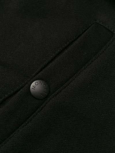 Shop Moncler Padded Panel Track Jacket In Black