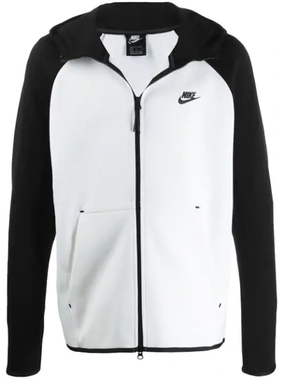 Shop Nike Colour Block Sports Jacket In White