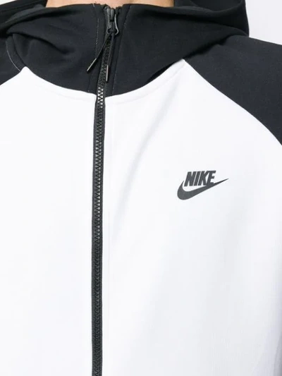 Shop Nike Colour Block Sports Jacket In White