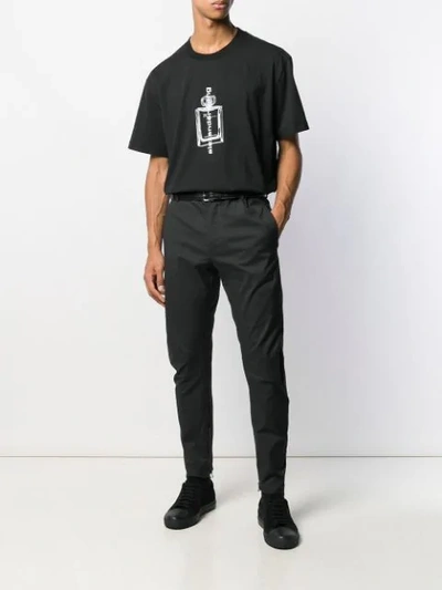 Shop Alexander Wang Printed Logo T-shirt In Black