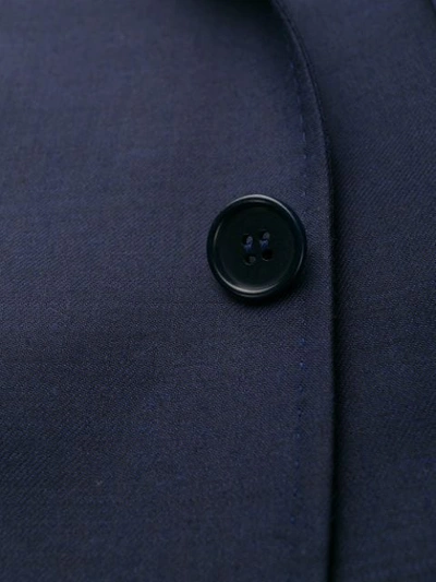 Canali Wool Single Breasted Blazer In Blue