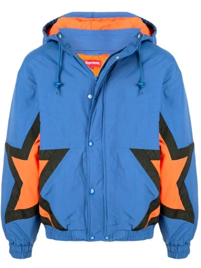 Supreme Stars Puffy Jacket In Blue ModeSens