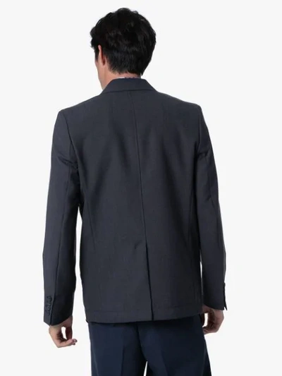 Shop Jacquemus Moulin Double-breasted Blazer In Navy