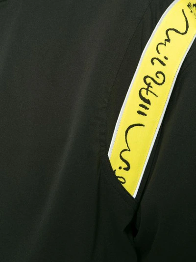Shop Sasquatchfabrix Contrast Band Bomber Jacket In Black