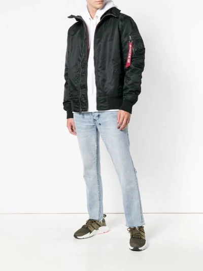 Alpha Industries Flight Jacket In Black