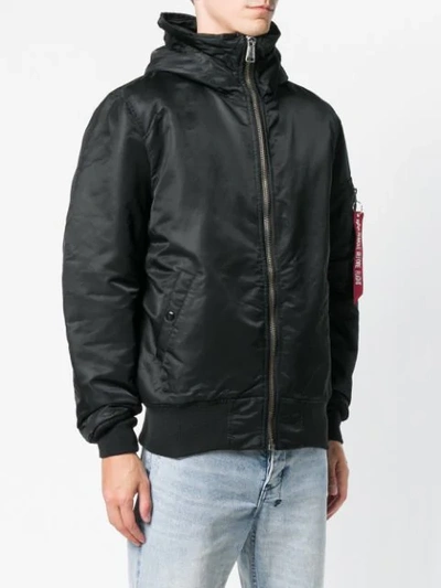 Alpha Industries Flight Jacket In Black