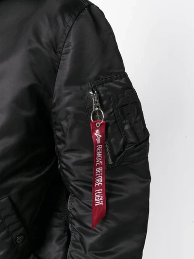 Alpha Industries Flight Jacket In Black