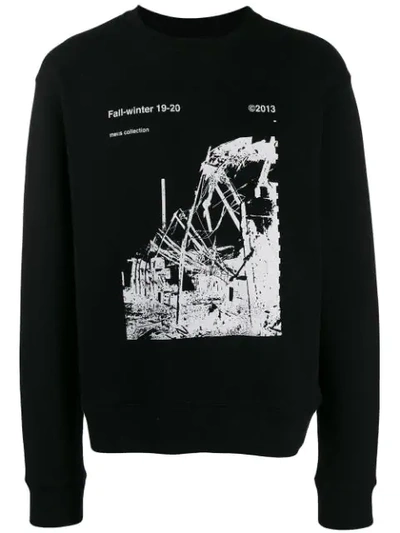 Shop Off-white 'ruined Factory' Sweatshirt In Black White