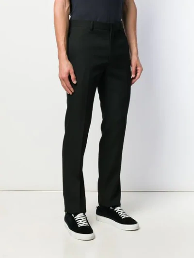 Shop Givenchy Straight Leg Trousers In Black