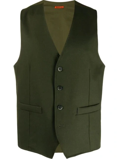 Shop Barena Venezia Tailored Waistcoat In 370 Army