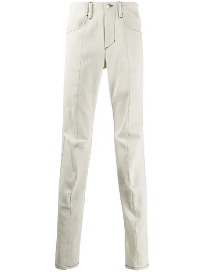 Shop Andrea Ya'aqov Straight Leg Jeans In White