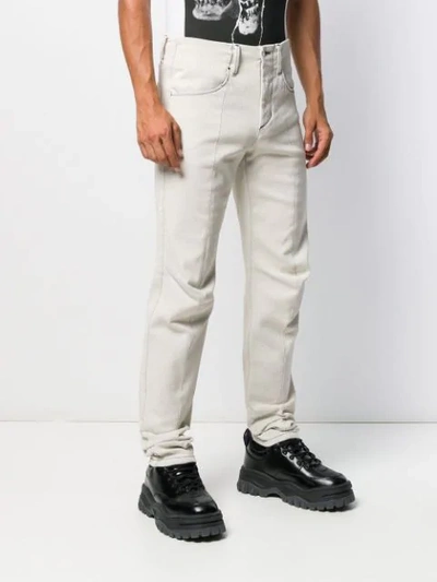 Shop Andrea Ya'aqov Straight Leg Jeans In White