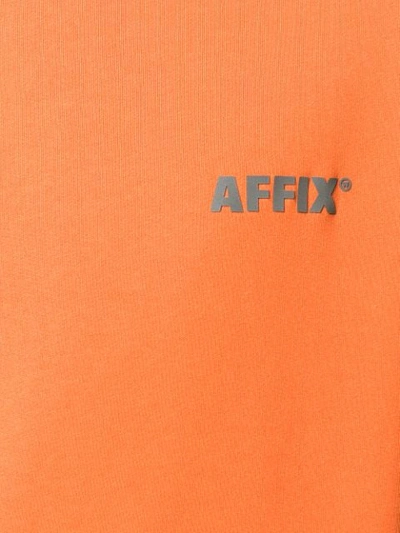 Shop Affix Logo Print Sweatshirt In Orange