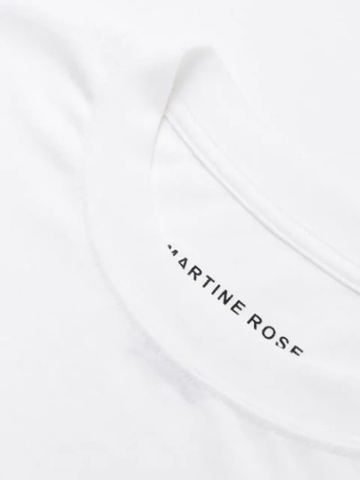 Shop Martine Rose Logo Print T-shirt In White