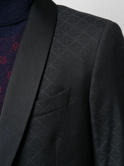 Shop Etro Formal Patterned Two Piece Suit In Black