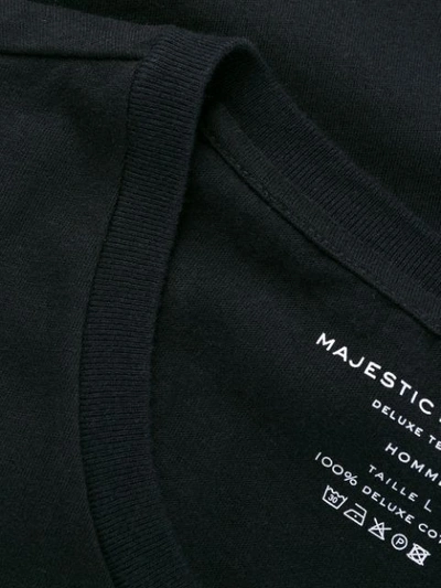 Majestic Organic-cotton Crew-neck T-shirt In Blue