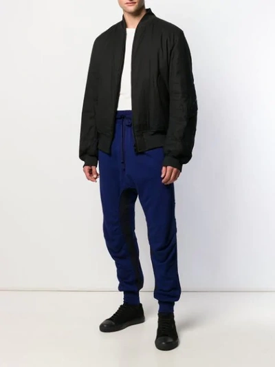 Shop Haider Ackermann Drop Crotch Drawstring Trousers In Blue