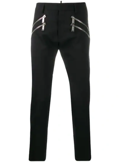 Shop Dsquared2 Cool Guy Fit Trousers In Black