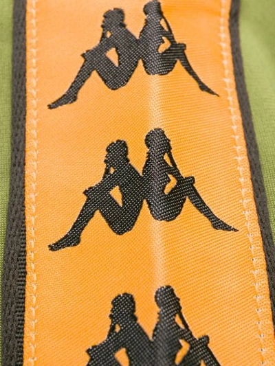 Shop Kappa Logo Tape Sport Jacket In F62 Green-orange