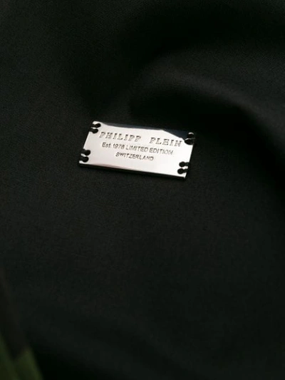 Shop Philipp Plein Diamond Cut Statement Shirt In Black