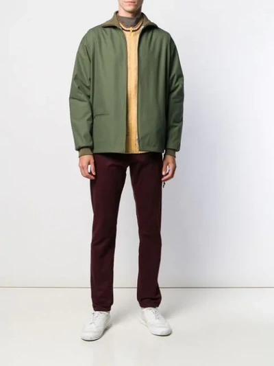 Shop Anglozine Tilson Bomber Jacket In Green