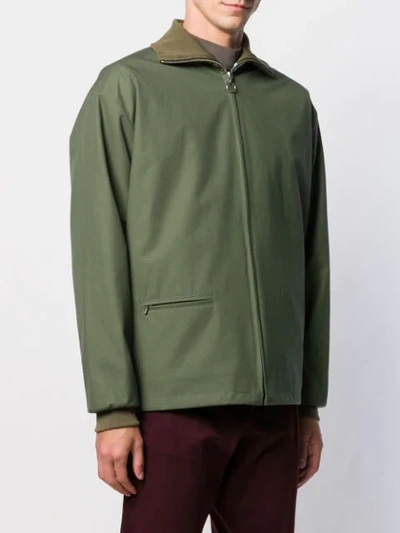 Shop Anglozine Tilson Bomber Jacket In Green