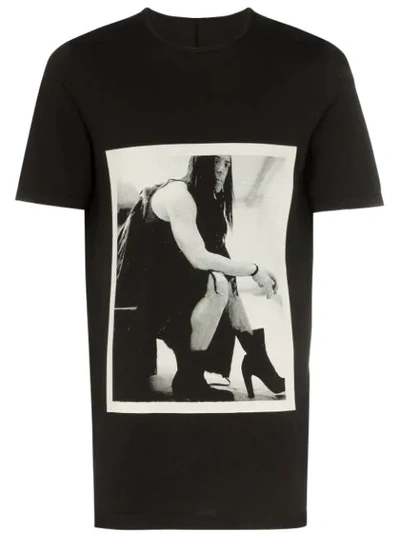Shop Rick Owens Drkshdw Photo Print T-shirt In Black